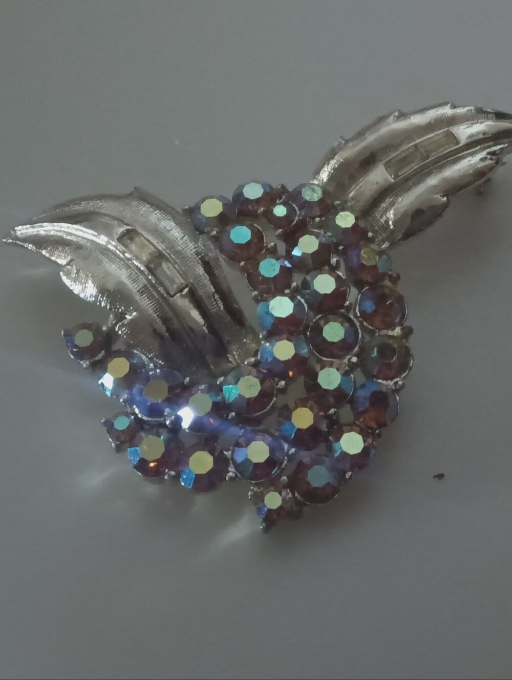 Coro Aurora Borealis Rhinestone Brooch